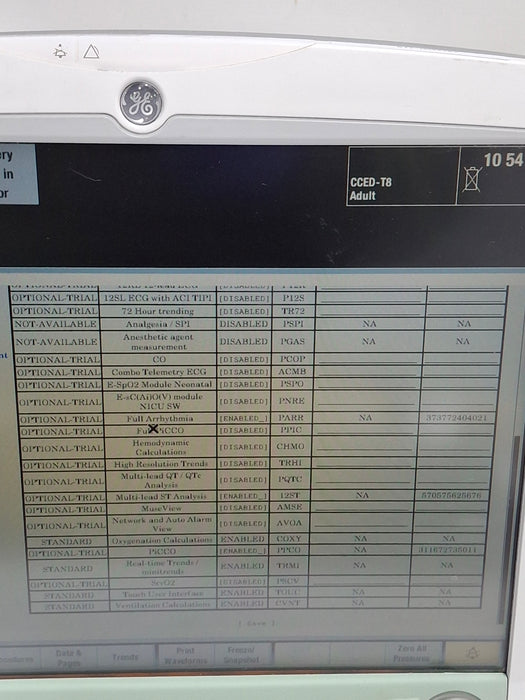 GE Healthcare Carescape B650 Emergency Care Patient Monitor