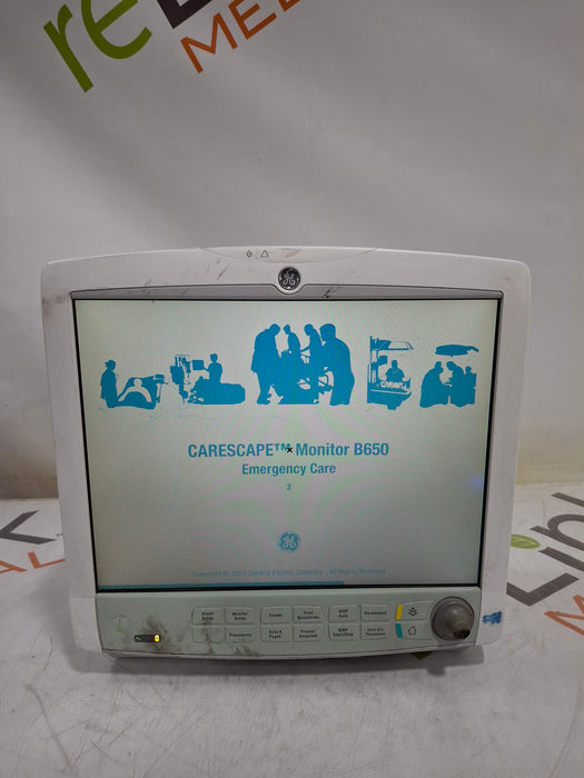 GE Healthcare Carescape B650 Emergency Care Patient Monitor
