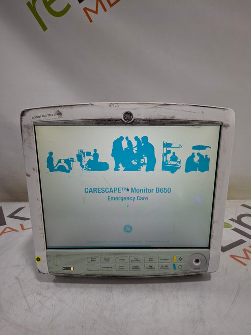 GE Healthcare GE Healthcare Carescape B650 Emergency Care Patient Monitor Patient Monitors reLink Online