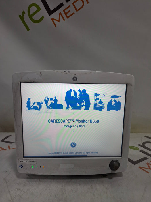 GE Healthcare Carescape B650 Emergency Care Patient Monitor