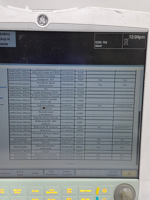 GE Healthcare Carescape B650 Emergency Care Patient Monitor