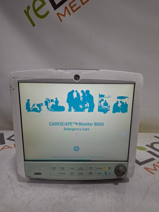 GE Healthcare GE Healthcare Carescape B650 Emergency Care Patient Monitor Patient Monitors reLink Online