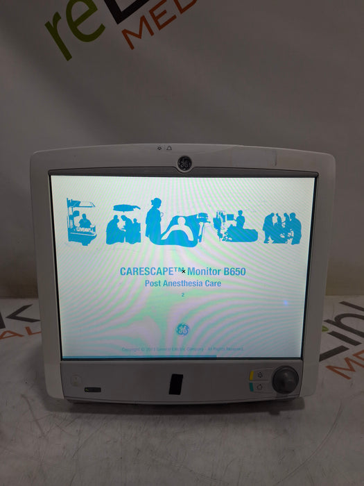 GE Healthcare Carescape B650 Post Anesthesia Care Patient Monitor