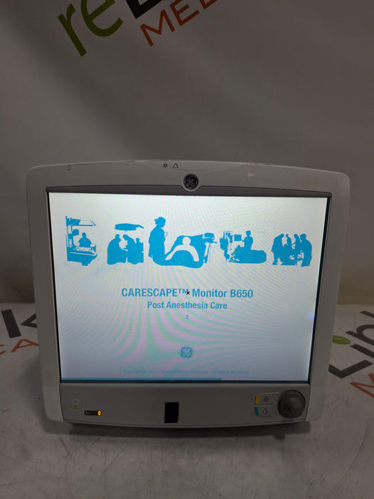 GE Healthcare Carescape B650 Post Anesthesia Care Patient Monitor