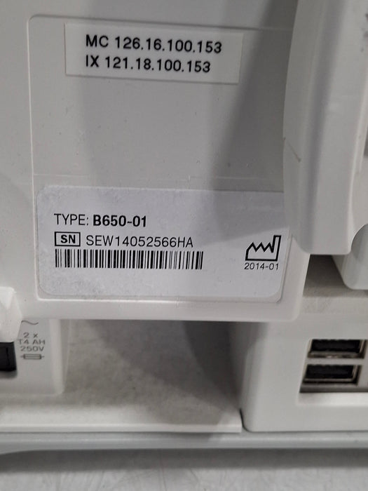 GE Healthcare Carescape B650 Post Anesthesia Care Patient Monitor