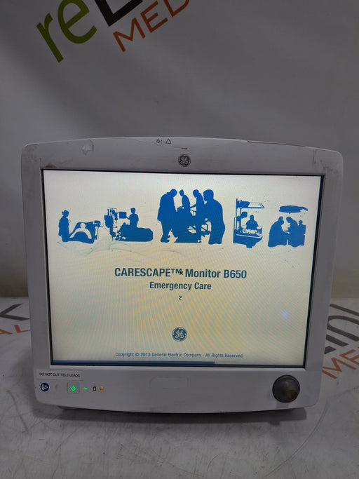 GE Healthcare GE Healthcare Carescape B650 Emergency Care Patient Monitor Patient Monitors reLink Online