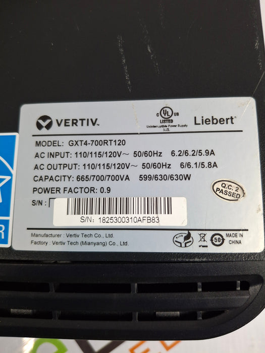 Vertiv Tech Co., Ltd. Liebert GXT4-700RT120 UPS System