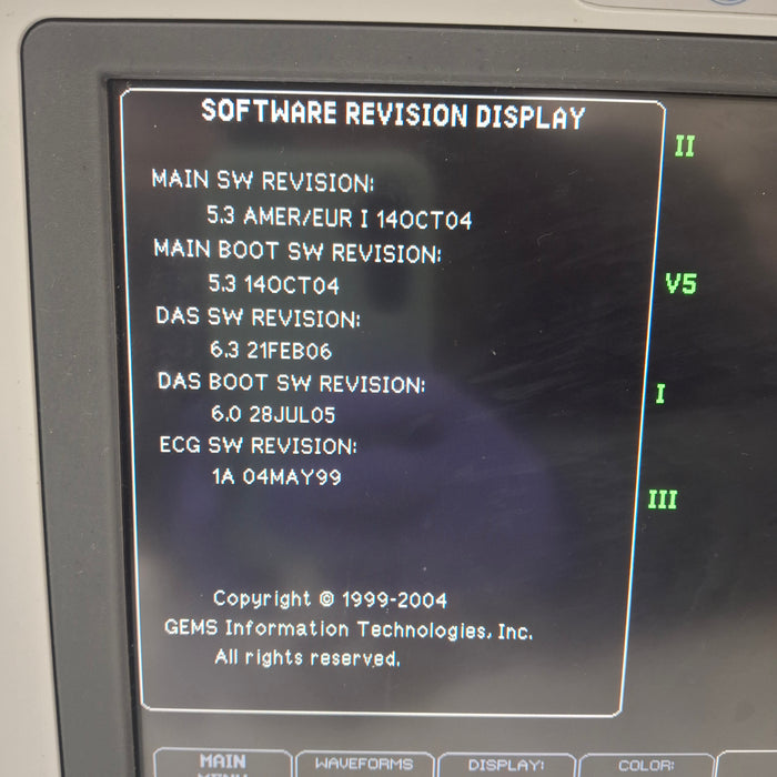 GE Healthcare Dash 4000 - Masimo SpO2 Patient Monitor