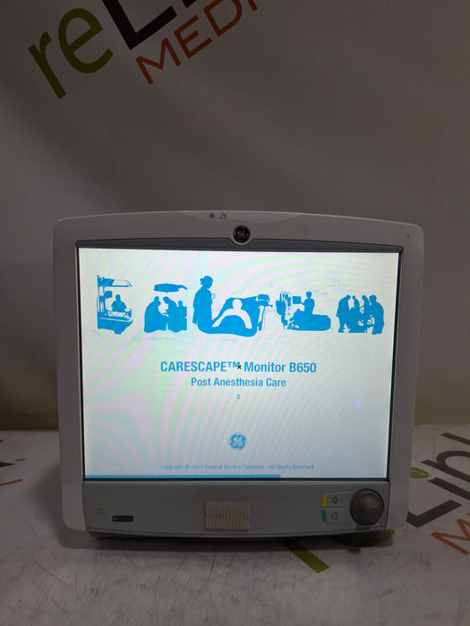 GE Healthcare Carescape B650 Post Anesthesia Care Patient Monitor