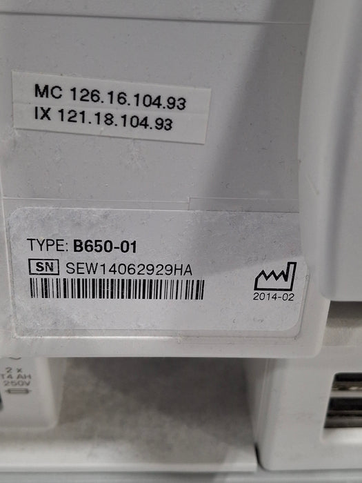 GE Healthcare Carescape B650 Post Anesthesia Care Patient Monitor