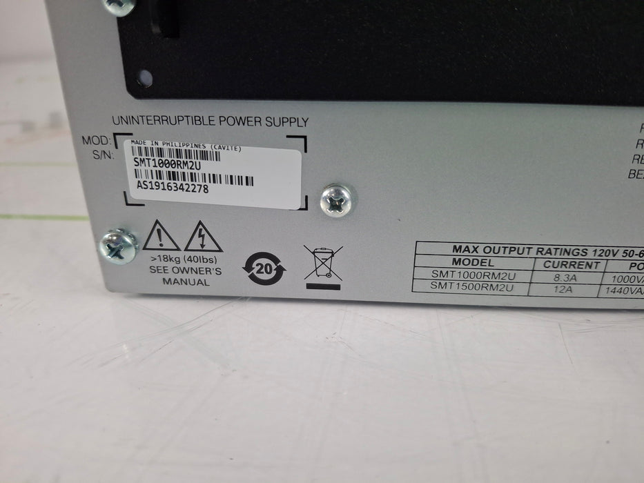 APC SMT1000RM2U Uninterruptable Power Supply