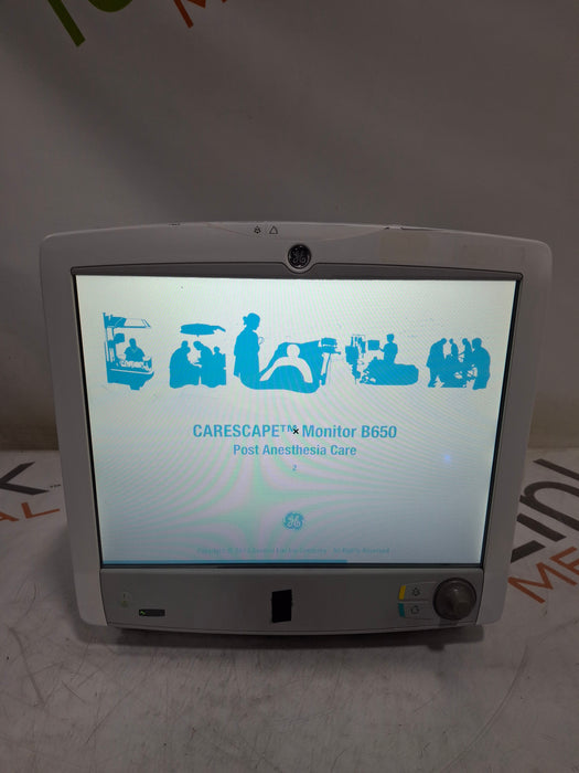 GE Healthcare Carescape B650 Post Anesthesia Care Patient Monitor