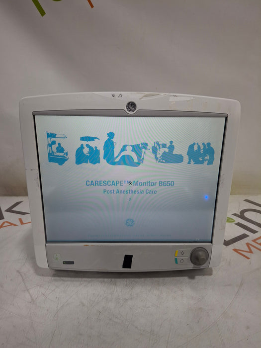 GE Healthcare Carescape B650 Post Anesthesia Care Patient Monitor
