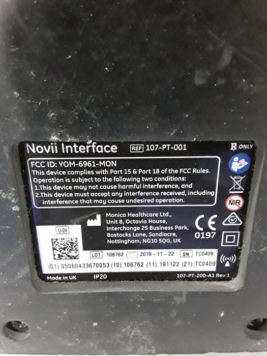 Monica Healthcare Limited 107-PT-001 Fetal Monitor