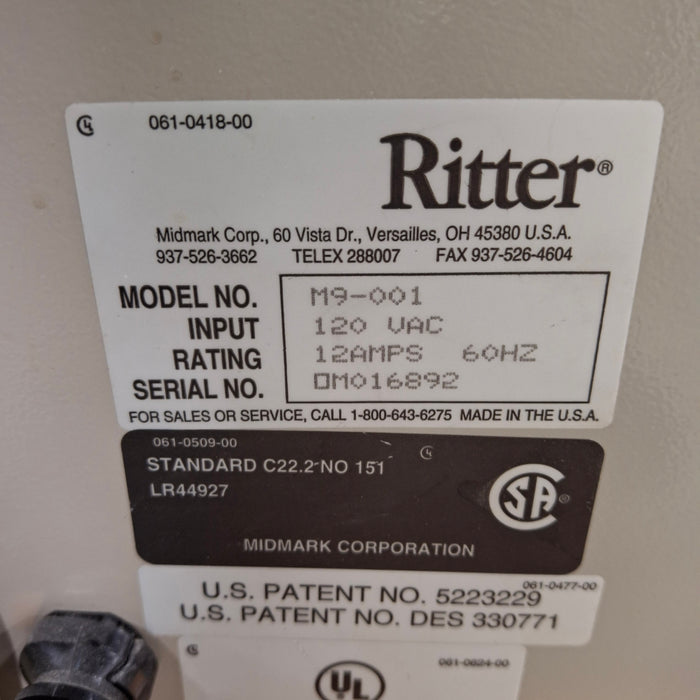 Ritter M9-001 UltraClave Autoclave Sterilizer