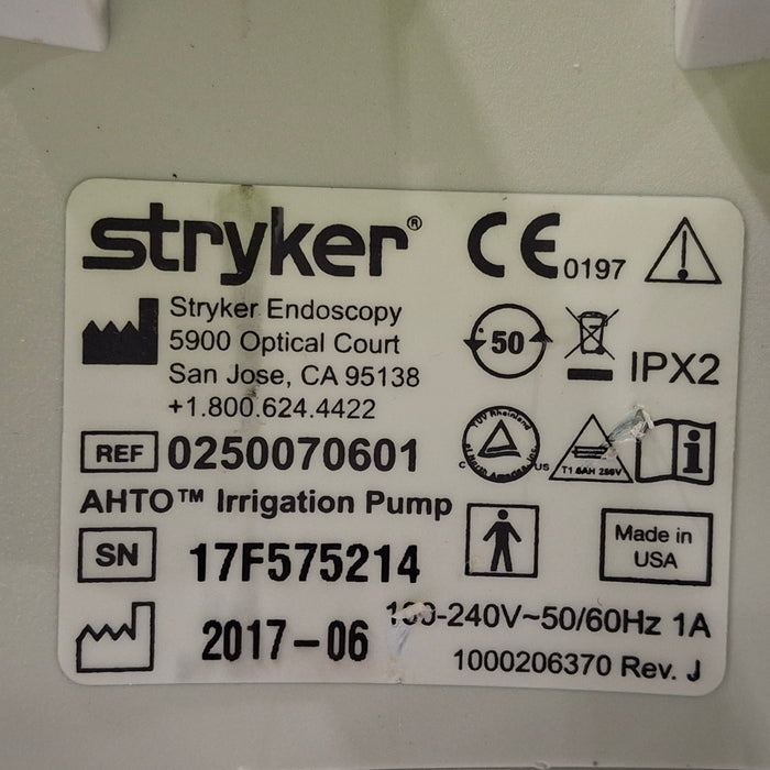 Stryker AHTO Irrigation Pump