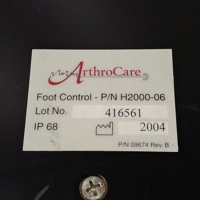 ArthroCare Corporation H2000-06 Foot Control