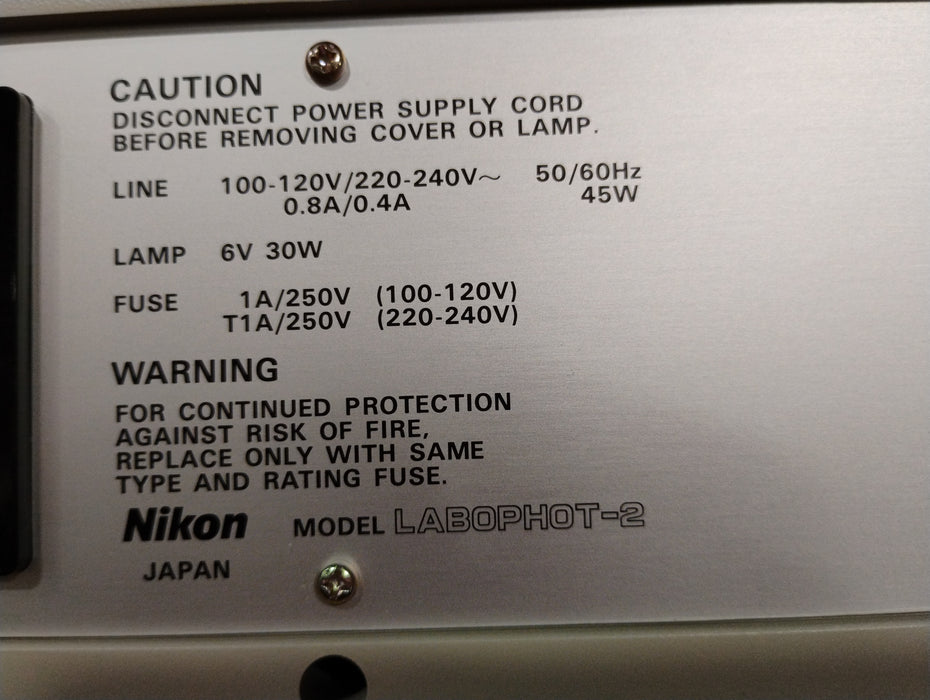 Nikon Labophot-2 Binocular Microscope