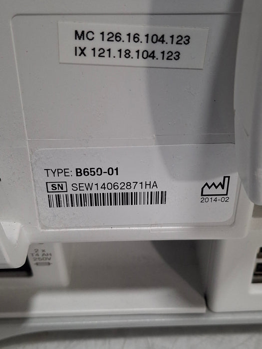 GE Healthcare Carescape B650 Post Anesthesia Care Patient Monitor