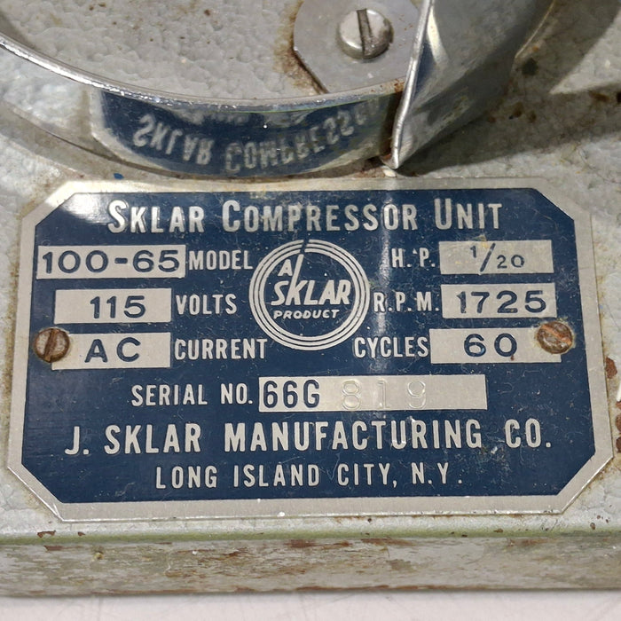 Sklar Surgical 100-65 Compressor