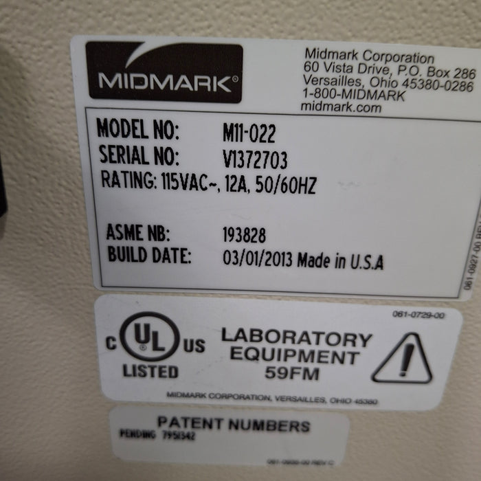 Midmark M11-022 UltraClave Autoclave Sterilizer