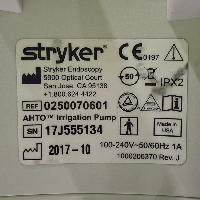 Stryker AHTO Irrigation Pump