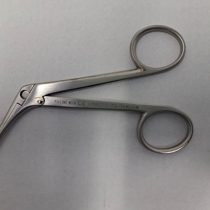 Pilling Surgical 50-5106 Angled Jackson Laryngeal Cup Forceps