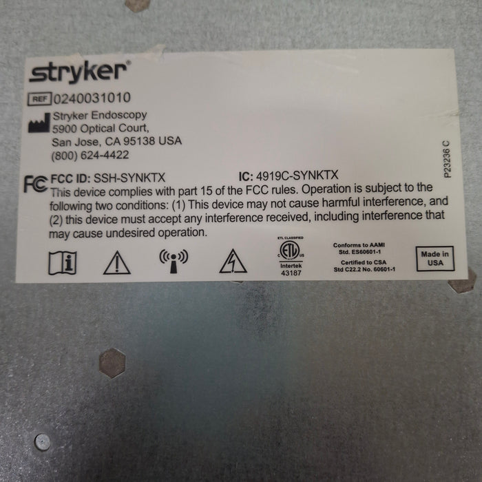 Stryker Wireless Transmitter Synk Wireless platform