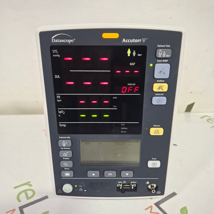Mindray Datascope Accutorr V Vital Signs Monitor