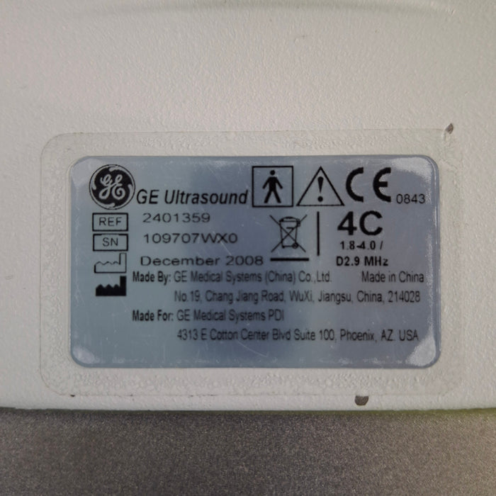 GE Healthcare 4C Convex Transducer