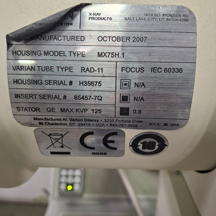 GE Healthcare Digital AMX 4 Plus Portable X-Ray Unit