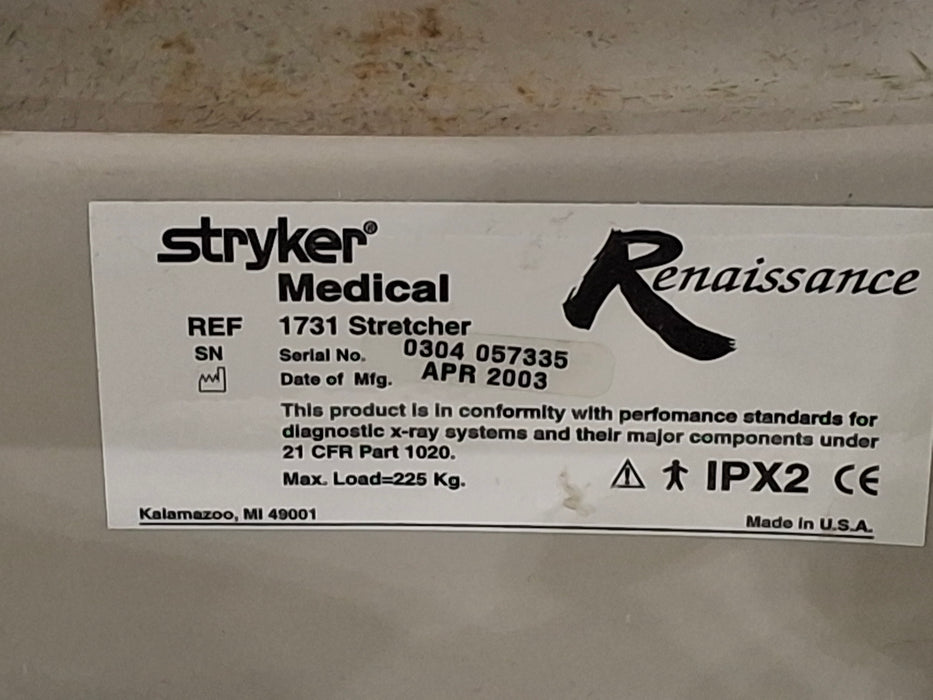 Stryker 1731 Stretcher
