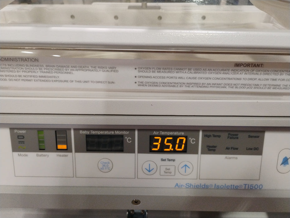Draeger Medical Isolette TI500 Transport Incubator
