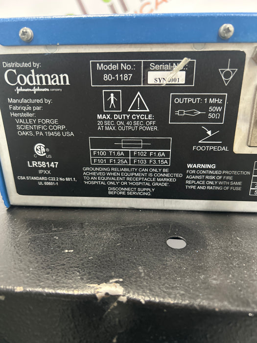 Synergy 80-1187 Malis Precision Bipolar Coagulator