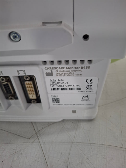 GE Healthcare Carescape B450 Critical Care Patient Monitor