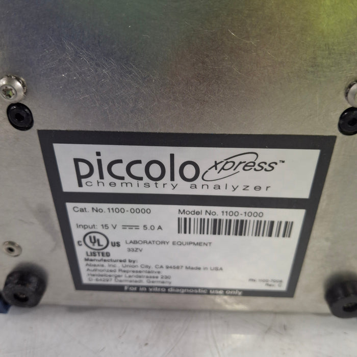Abaxis Piccolo Xpress Chemistry Analyzer