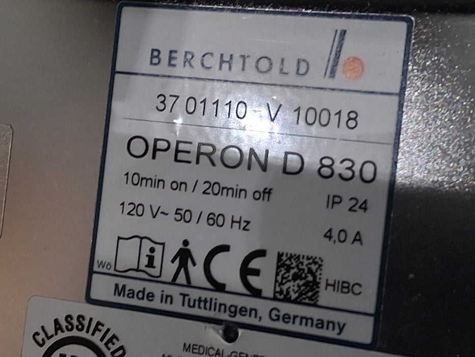Berchtold Operon D 830 Surgical Table