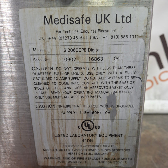 Medisafe SI Digital CPE Ultrasonic Cleaner Cannulated Instrument Sonic Irrigator