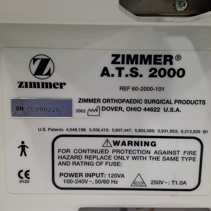 Zimmer ATS 2000 Automatic Tourniquet System