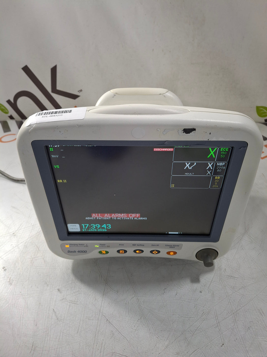 GE Healthcare Dash 4000 - GE/Nellcor SpO2 Patient Monitor