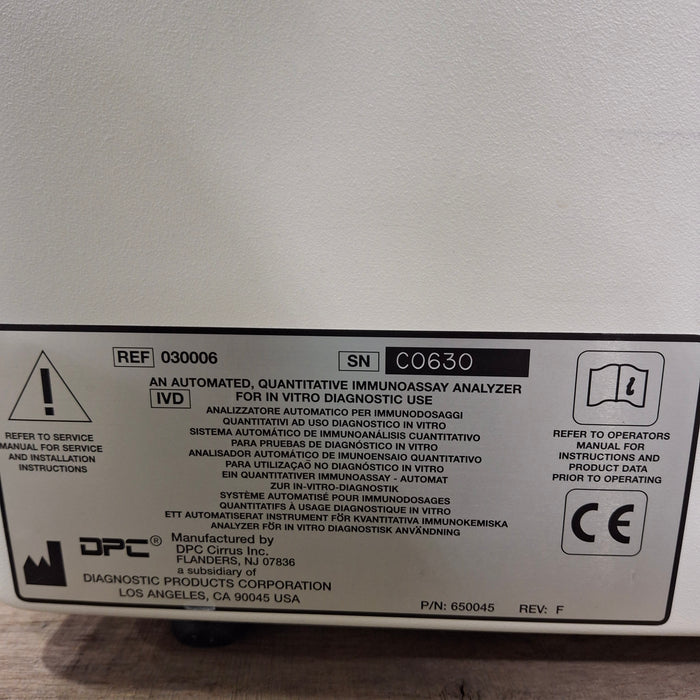 Siemens Immulite 1000 Immunoassay System Clinical Lab