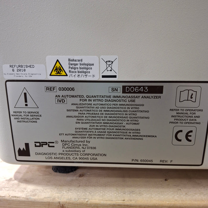 Siemens Immulite 1000 Immunoassay System Clinical Lab