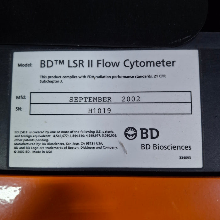 BD Biosciences BD LSR II Flow Cytometer
