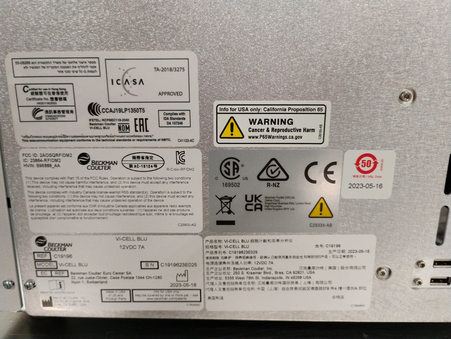 Beckman Coulter Vi-Cell BLU Cell Viability Analyzer