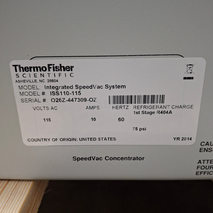 Thermo Scientific ISS110-115 Integrated Speedvac