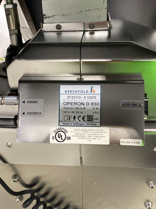 Berchtold Operon D 830 Surgical Table