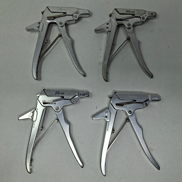 Koros 1mm, 2mm, 4mm, 6mm Rongeur Handle Set