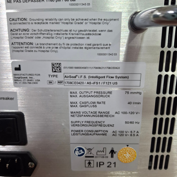 ConMed AirSeal IFS Intelligent Flow System Insufflator