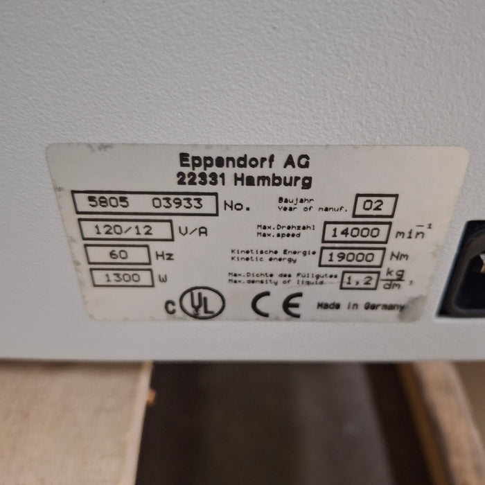 Eppendorf 5804R Refrigerated Centrifuge