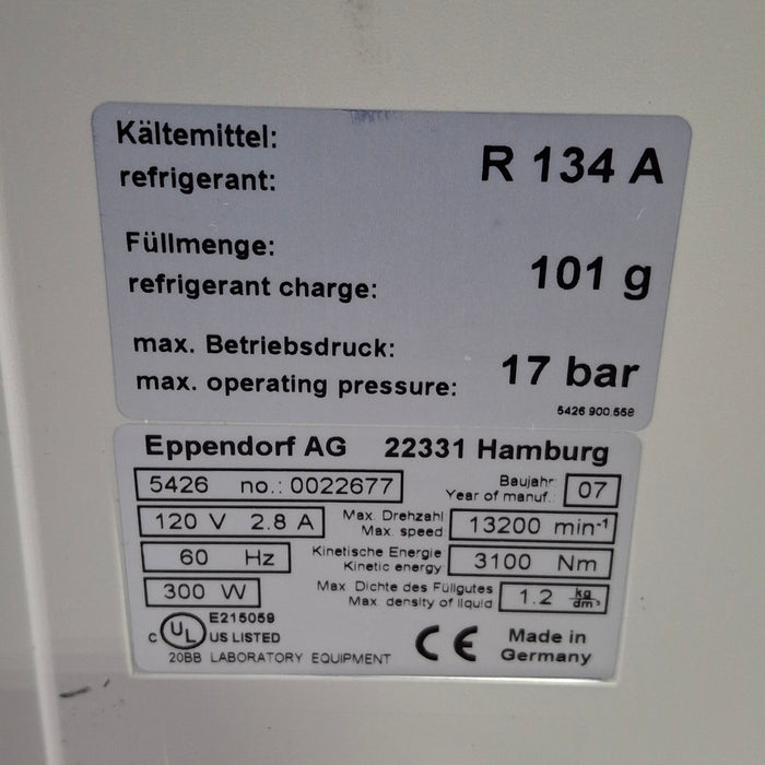 Eppendorf 5415R Centrifuge